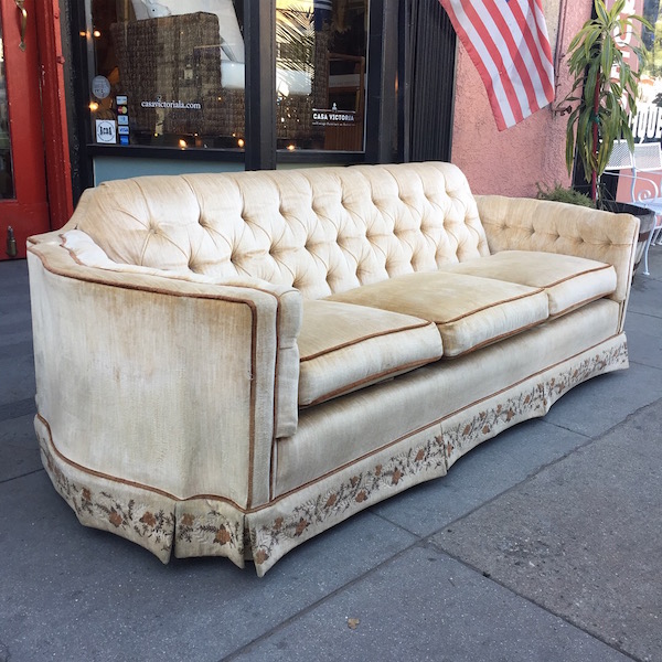 SOLD Tune In Classic Hollywood Regency Sofa Casa Victoria